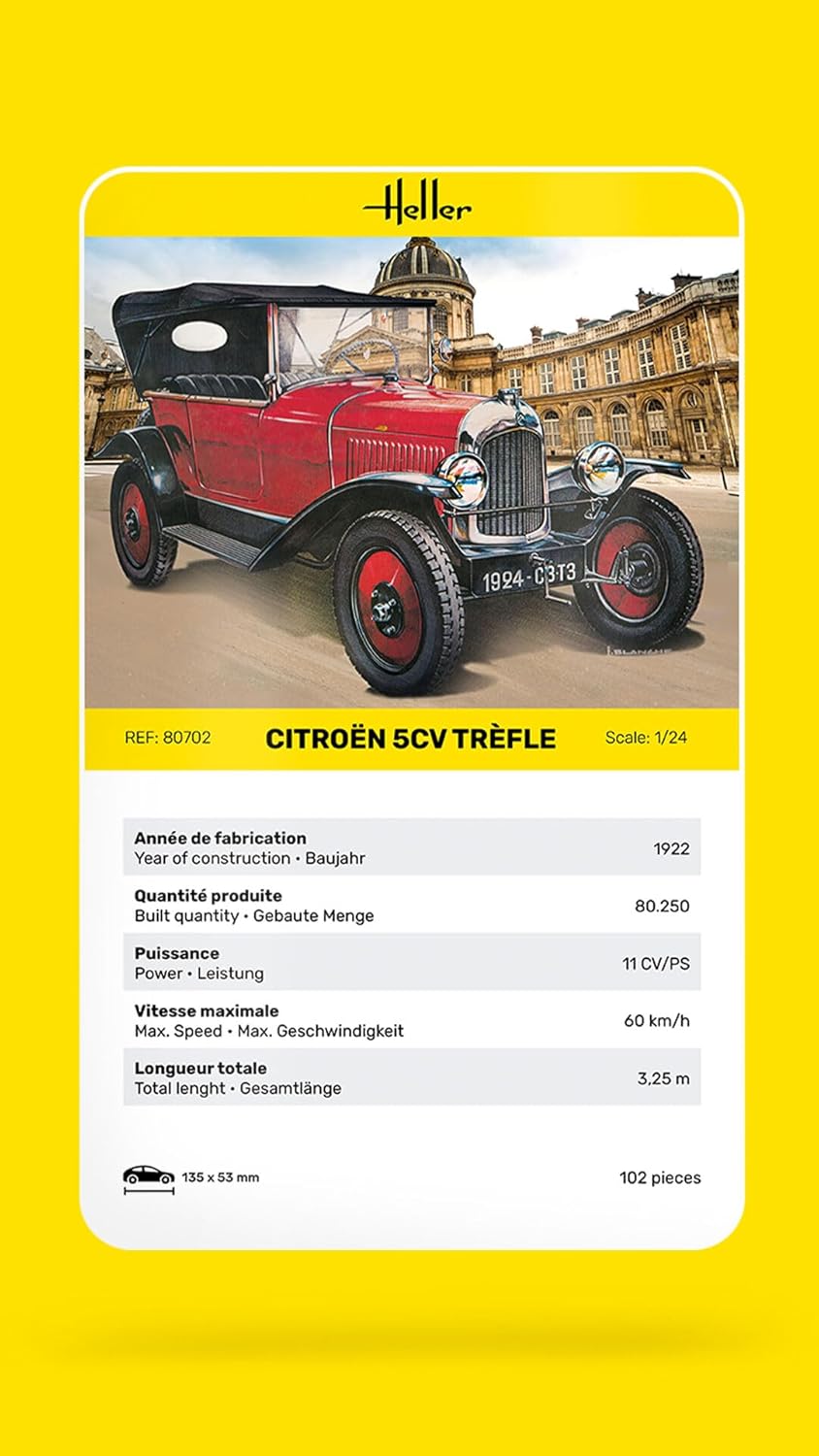 Heller - 1/24 Citroen 5cv Trefle