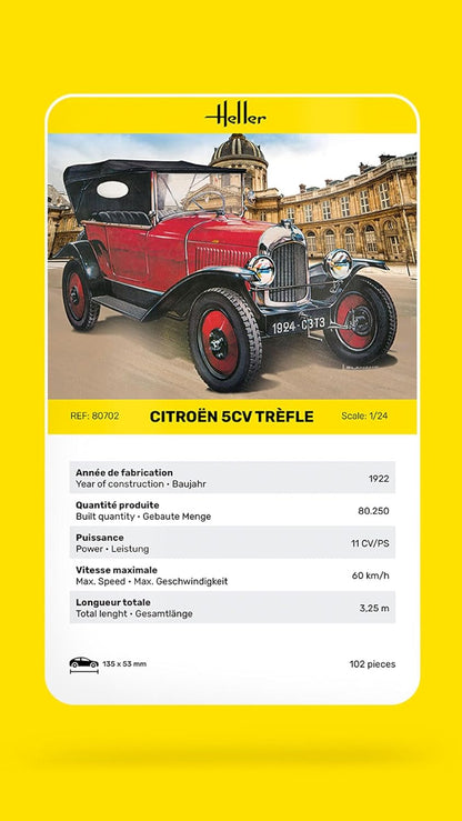 Heller - 1/24 Citroen 5cv Trefle
