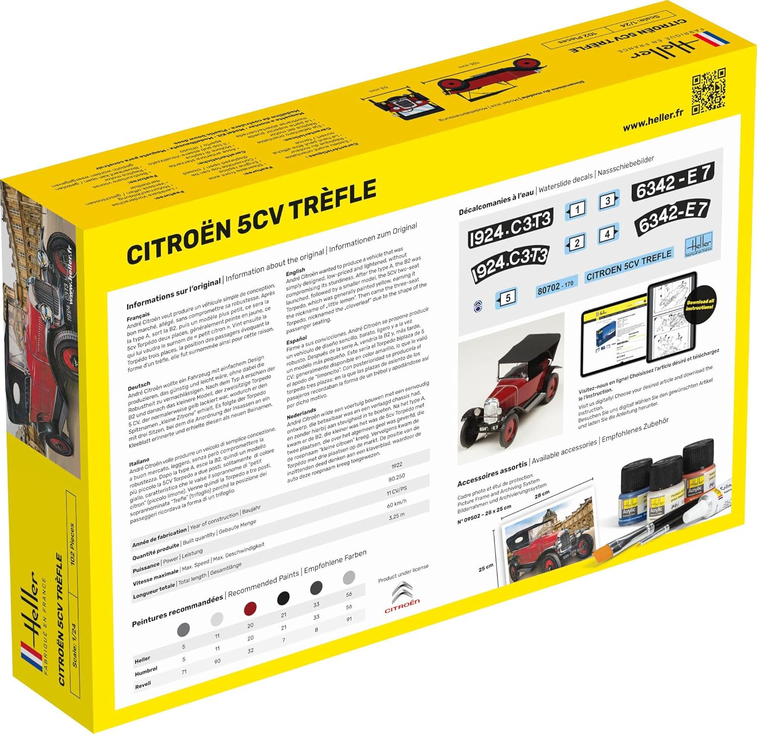 Heller - 1/24 Citroen 5cv Trefle
