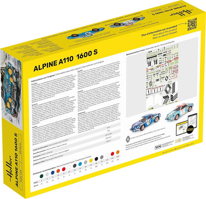 Heller- Alpine A110 (1600), Classic Maqueta, Color Gris (80745