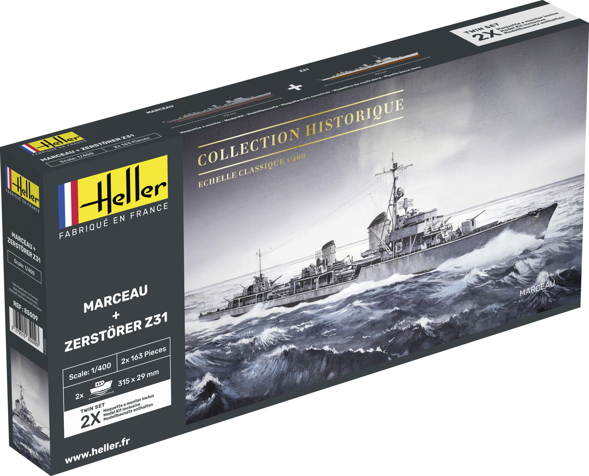 Heller HEL85009 Plastic Model kit, Various