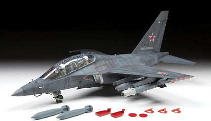 Zvezda Militär 4818 1:48 YAK-130 Mitten Model, Plastic Kit for Assembly, Detailed Replica, Unvarnished