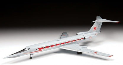 Zvezda 1:144 Tupolew TU-134 UBL Training Lone, maqueta de plástico, Kit de construcción para Montaje, réplica Detallada, Multicolor (7036