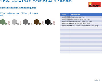 Miniart 37073 Unassembled Plastic Model kit, Grey
