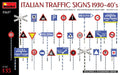 MiniArt MIN35637 1:35-Italian Traffic Signs 1930-40's Scale Model kit, Molded Color
