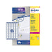 Avery Self Adhesive Mini Organising Return Address Labels, Laser Printers, 65 Labels per A4 sheet, 1625 labels, UltraGrip (L7651), White, 25 Sheets