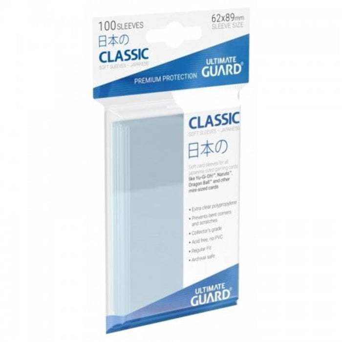 Ultimate Guard UGD010069 Japanese Size Classic Soft Card Sleeves (Pack of 100, Transparent