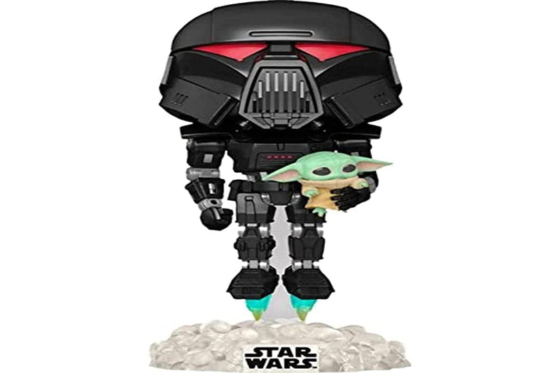 Funko Pop! Star Wars: Mandalorian - Dark Trooper With Child - Glow In the Dark - the Mandalorian - Collectable Vinyl Figure - Gift Idea - Official Merchandise - Toys for Kids & Adults - TV Fans