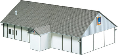 FALLER ALDI-Markt Süd/Nord Modellbausatz mit 140 Einzelteilen 266 x 184 x 86 mm I Modelleisenbahn Zubehör H0 I Modelleisenbahn H0 Berghütte
