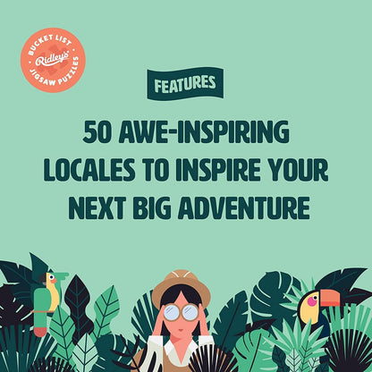 Ridley's JIG060 Jigsaw Puzzle, 50 awe-Inspiring Travel Destinations