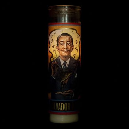 Salvador Dali Secular Saint Candle - 8.5 Inch Glass - [Dutch Import]