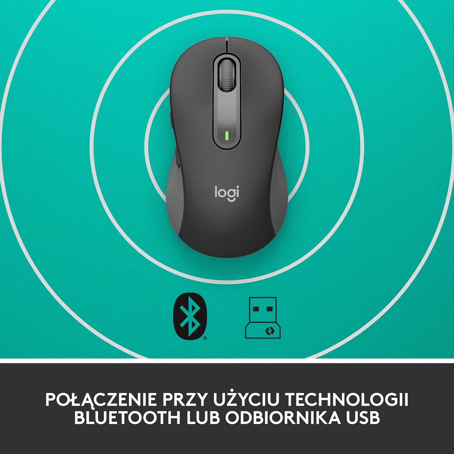 Logitech Signature M650 L Full Size Wireless Mouse - For Large Sized Hands, 2-Year Battery, Silent Clicks, Customisable Side Buttons, Bluetooth, for PC/Mac/Multi-Device/Chromebook - Grey