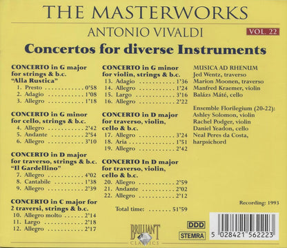 Vivaldi, Antonio-Concertos for Diverse Intruments