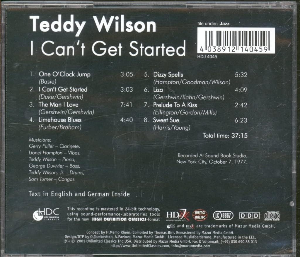 I Can`T Get Started