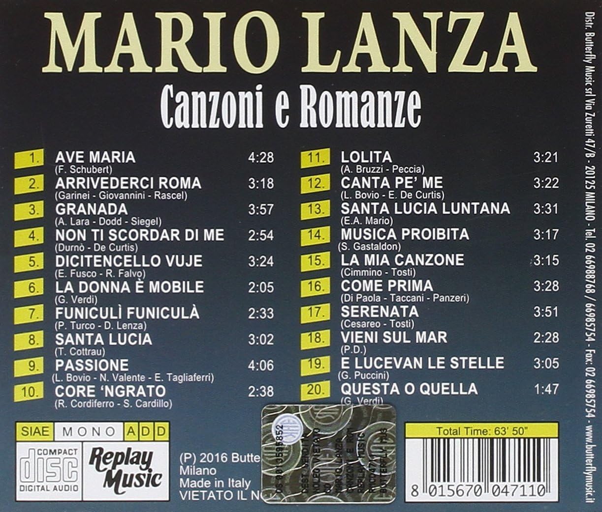 Canzoni E Romanze