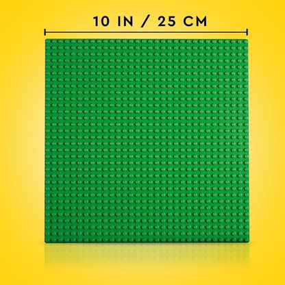 LEGO 11023 Classic Green Baseplate, Square 32x32 Stud Building Grass Base, Build and Display Board Set