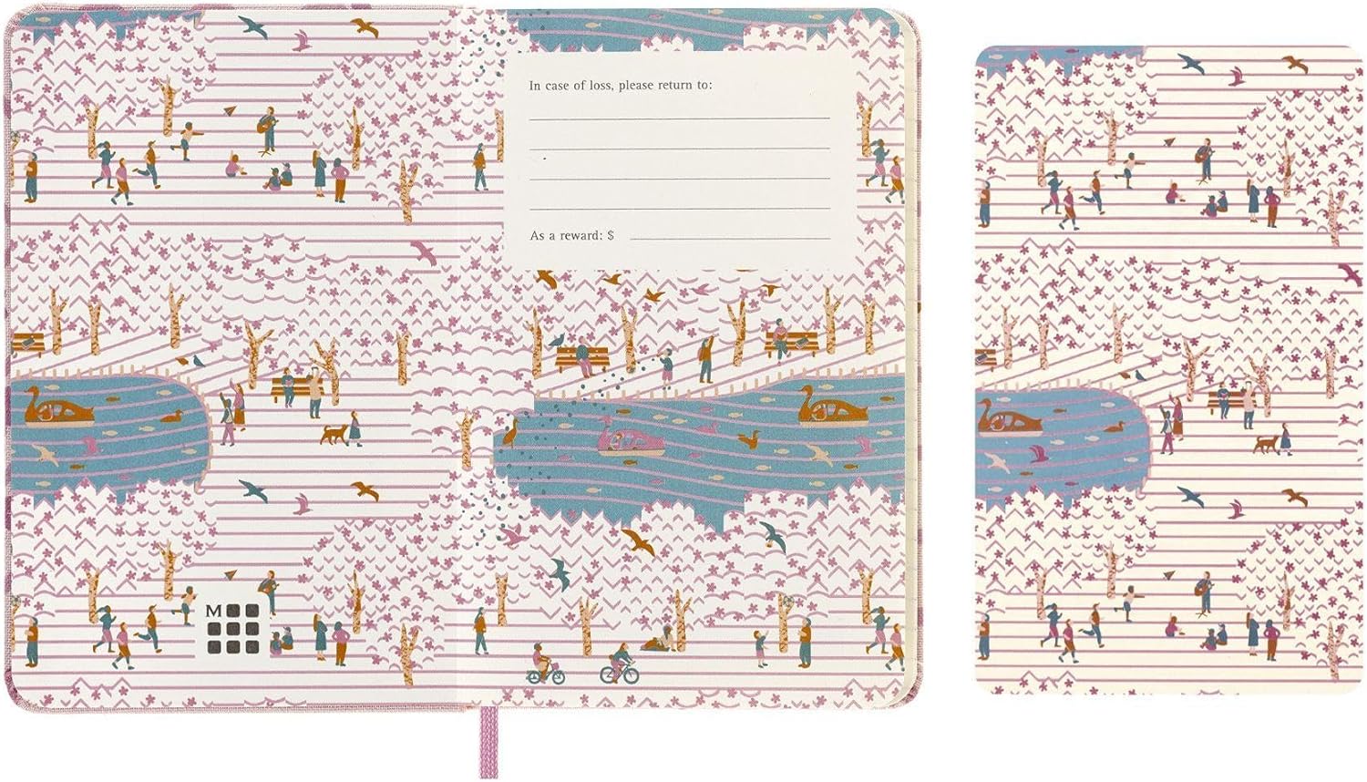 Moleskine Limited Edition Sakura Notebook, Hard Cover, Pocket (3.5" x 5.5"), Ruled/Lined, Couple, 192 Pages