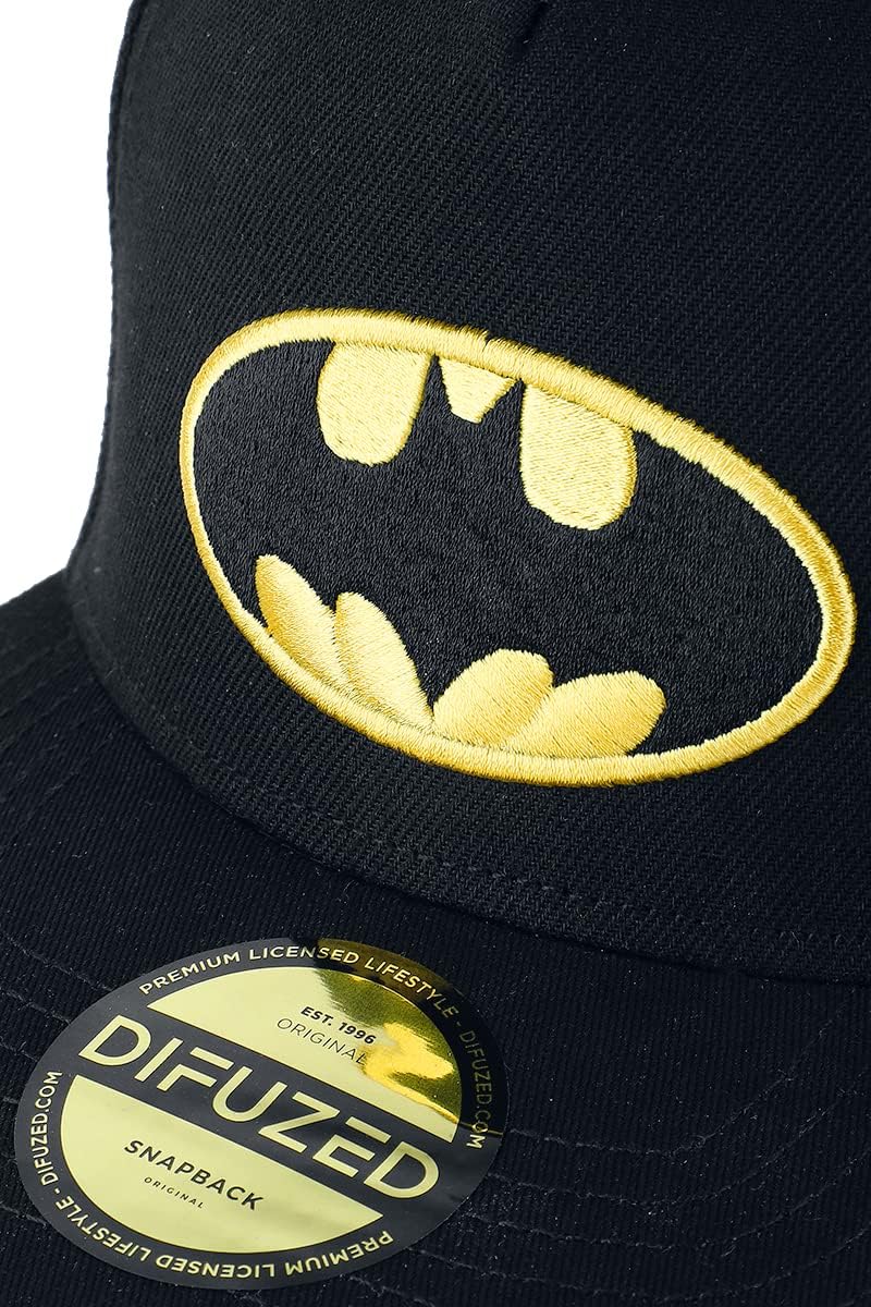 Batman Logo Cape Homme Casquette Noir Fan-Merch, Films, Superhéros