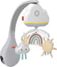 Fisher-Price Baby Toy Rainbow Showers Bassinet Mobile to Bedside Sound Machine with Music & Night Light for Newborn to Toddler Ages 0+ Months, HBP40