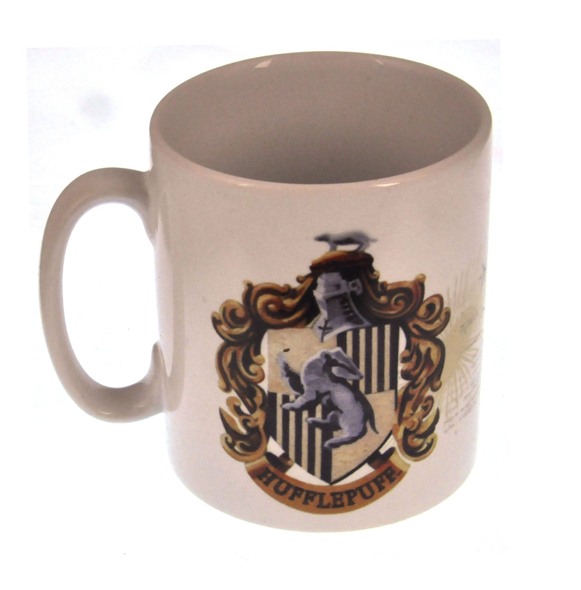 Harry Potter Hufflepuff and Hogwarts Crest Ceramic Mug in Presentation Box - Official Merchandise