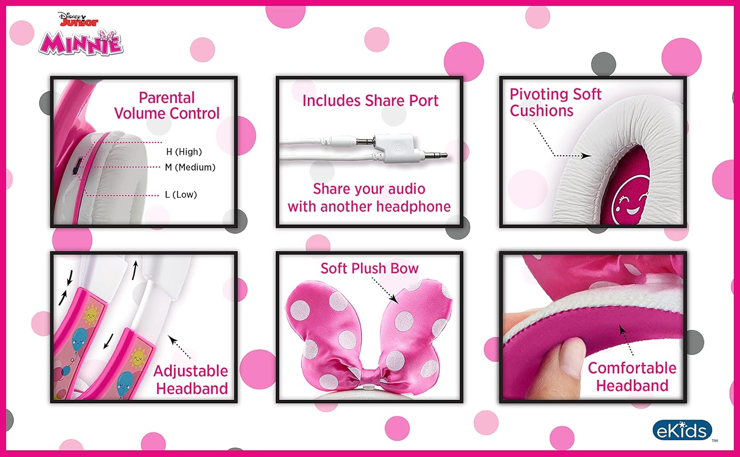 Ekids - Headphones For Kids With Volume Control To Protect Hearing