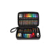 uni-ball Uni POSCA 186824 Marker Pens in Case, Suitable for Many Surfaces, Various Tips and Colours, Multi-Coloured