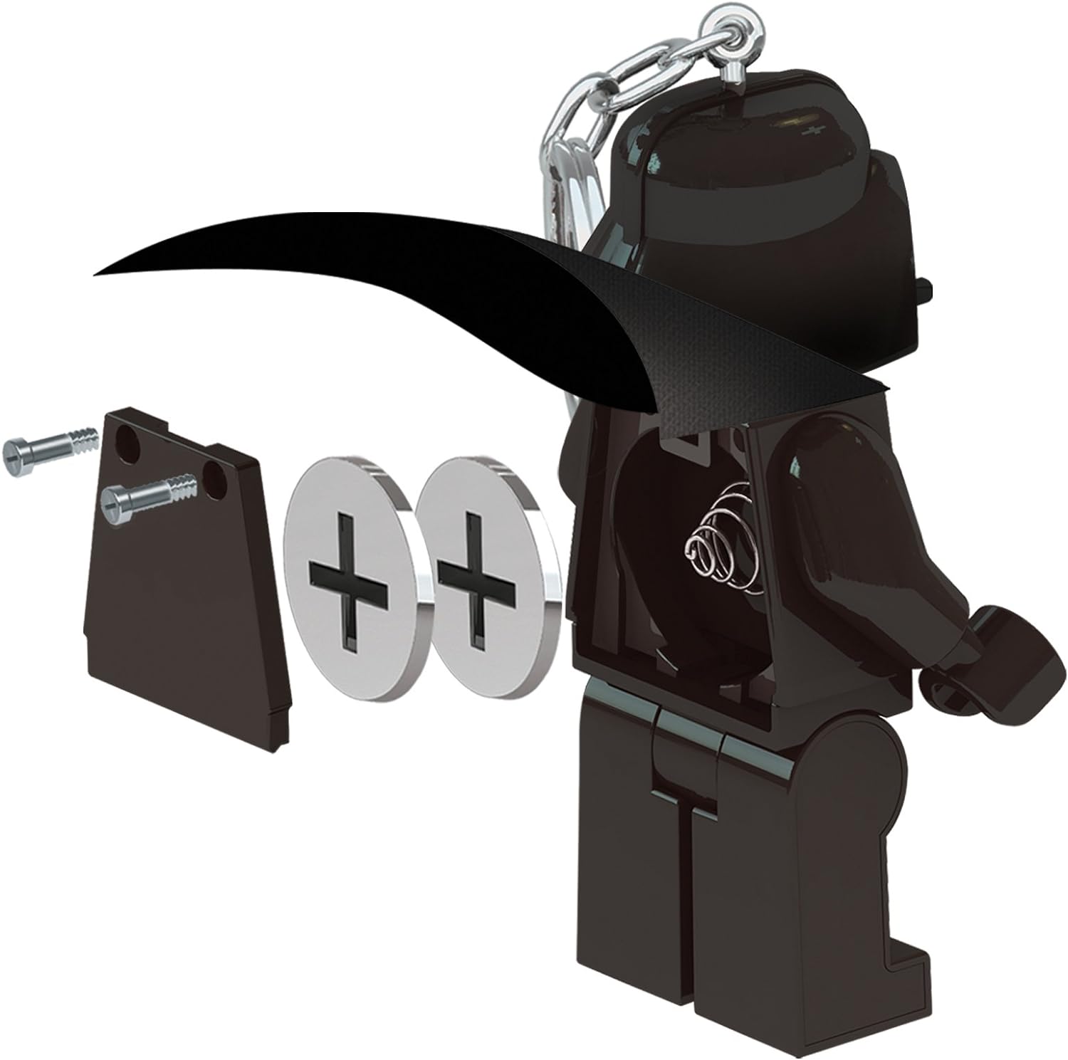 Lego Star Wars Darth Vader Keychain Light - 3 Inch Tall Figure (KE7H