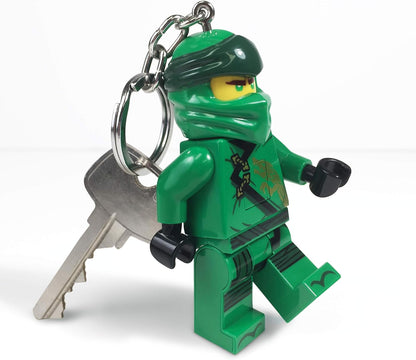 Lego Ninjago Schlüsselanhänger LED-Taschenlampe Spielzeuge Geschenke für Kinder - 76 mm große Figur - 2 CR2025 Batterien enthalten