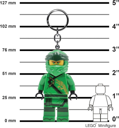Lego Ninjago Schlüsselanhänger LED-Taschenlampe Spielzeuge Geschenke für Kinder - 76 mm große Figur - 2 CR2025 Batterien enthalten