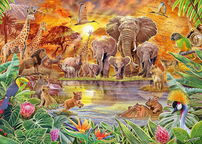 Schmidt Spiele | Steve Sundram: African Wildlife (1000pc) | Puzzle | Ages 12+