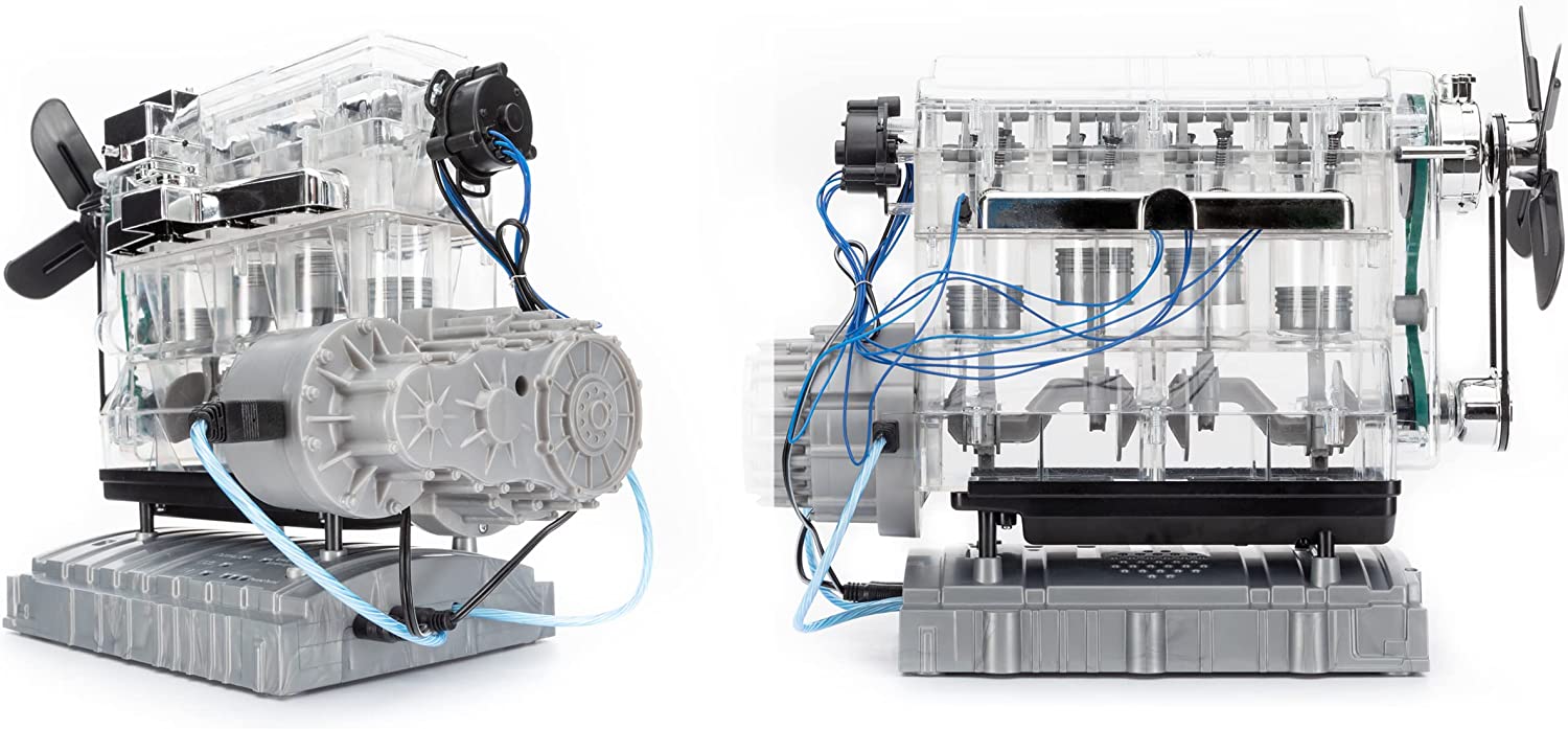 Franzis 67157 Engine Model, Transparent, Multi-Coloured