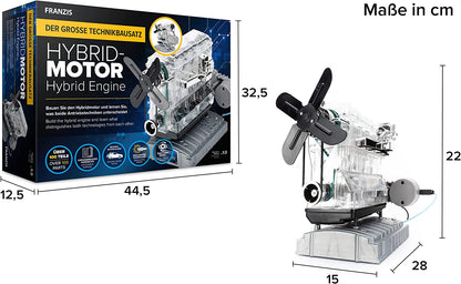 Franzis 67157 Engine Model, Transparent, Multi-Coloured