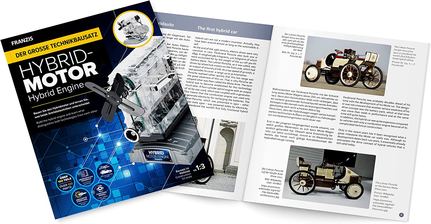 Franzis 67157 Engine Model, Transparent, Multi-Coloured