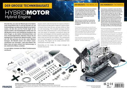 Franzis 67157 Engine Model, Transparent, Multi-Coloured