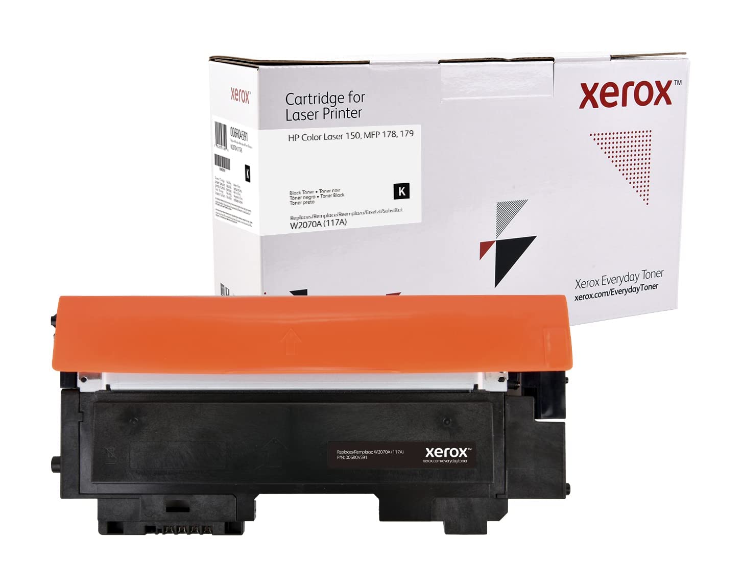 Everyday by Xerox Black Toner compatible with HP 117A (W2070A), Compatible toner cartridge for XET A4 (006R04591