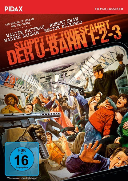 Stoppt die Todesfahrt der U-Bahn 1-2-3 (The Taking of Pelham One Two Three) / Spannender Kultthriller mit Starbesetzung (Pidax Film-Klassiker