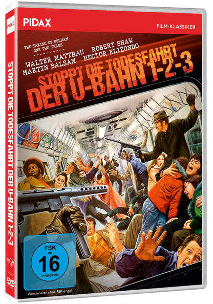 Stoppt die Todesfahrt der U-Bahn 1-2-3 (The Taking of Pelham One Two Three) / Spannender Kultthriller mit Starbesetzung (Pidax Film-Klassiker