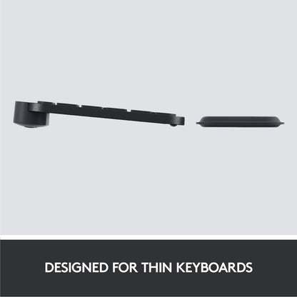 Logitech MX Palm Rest (für MX Keys, Rutschfestes Premium-Material für Komfort bei stundenlangem Tippen