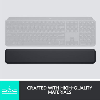 Logitech MX Palm Rest (für MX Keys, Rutschfestes Premium-Material für Komfort bei stundenlangem Tippen