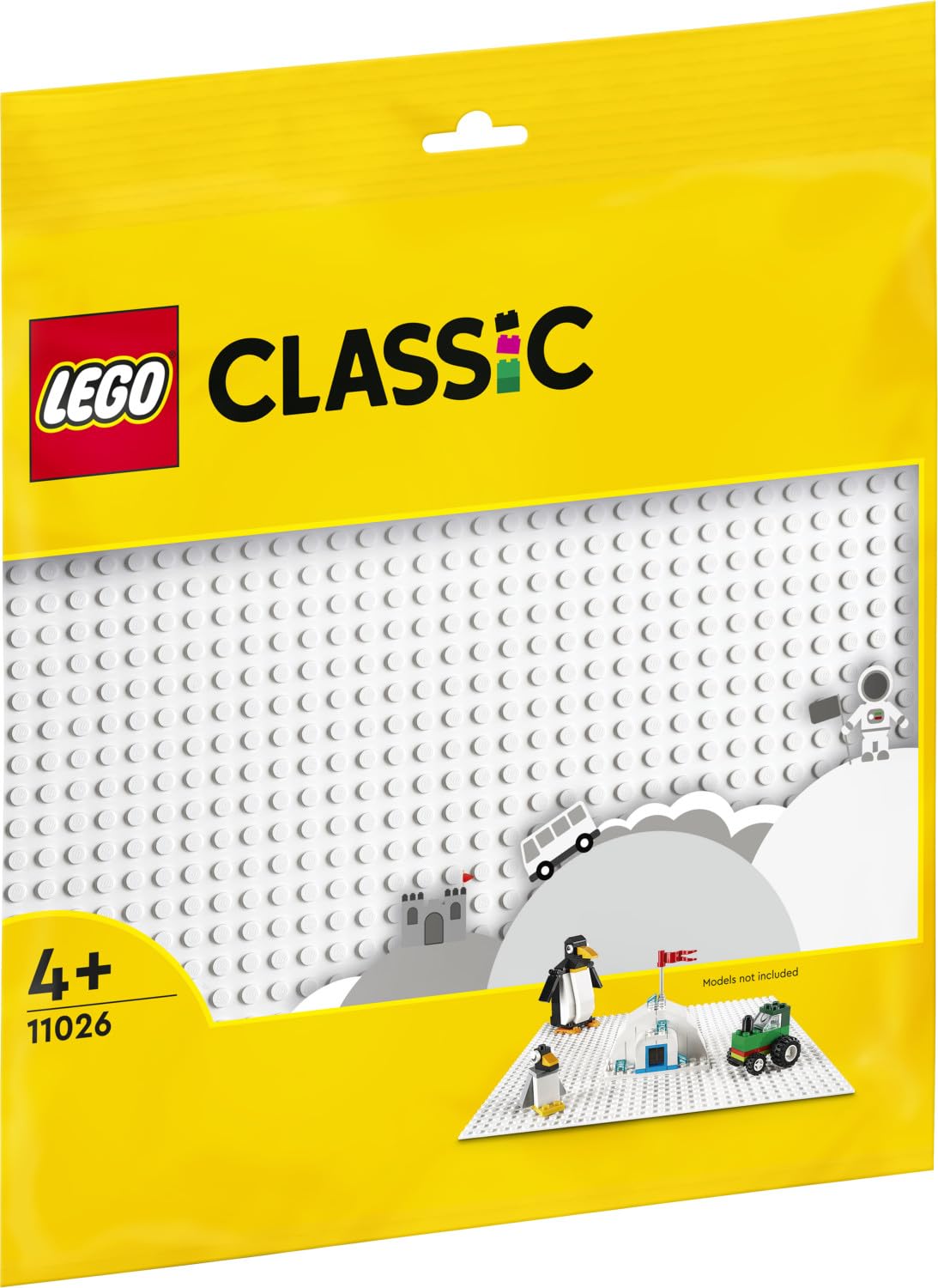 LEGO 11026 Classic White Baseplate Building Base, Construction Toy Square 32x32 Build and Display Board