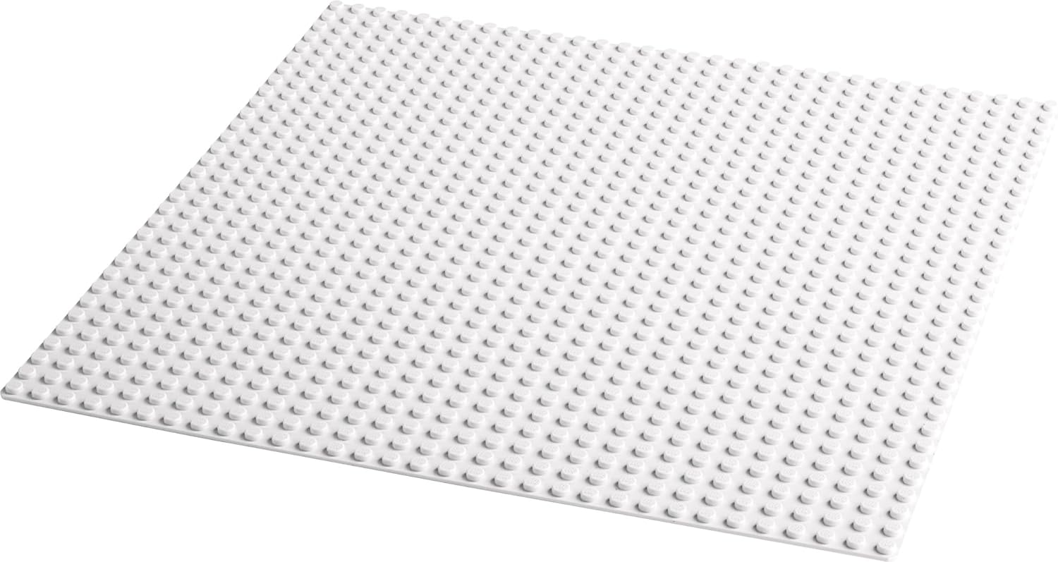 LEGO 11026 Classic White Baseplate Building Base, Construction Toy Square 32x32 Build and Display Board