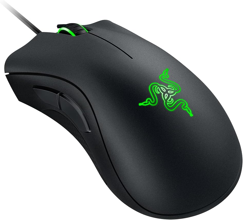 Razer DeathAdder Essential (2021) - Wired Gaming Mouse (Optical Sensor, 6400 DPI, 5 Programmable Buttons, Ergonomic Form Factor