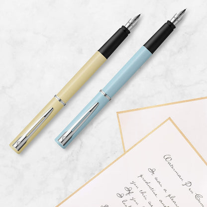 Waterman Allure Fountain Pen | Mint Green Pastel Lacquer | Fine Nib | Blue Ink | With Gift Box