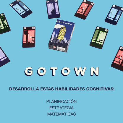 Helvetiq GOTOWN GO TOWN Card Game, Multicolour