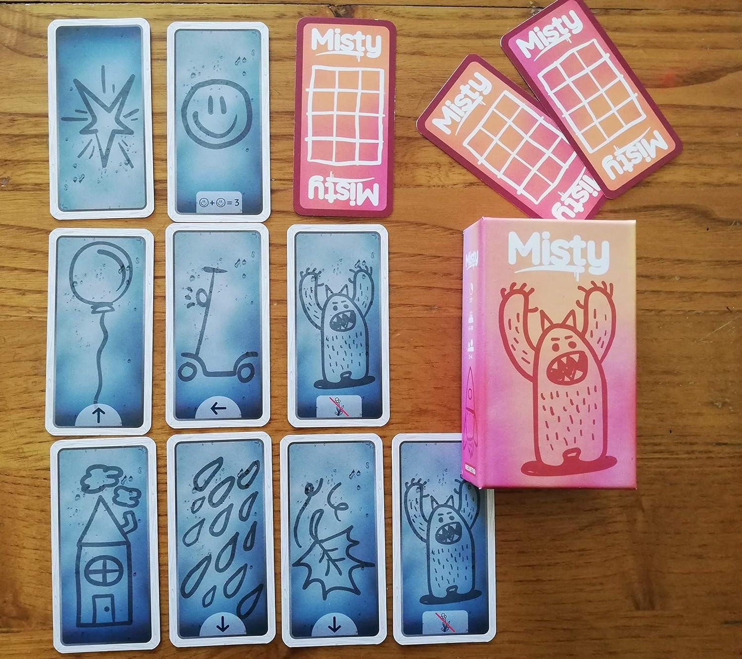 Helvetiq | Misty | Card Game | Ages 6+ | 2-4 Players | 20 Minutes Playing Time
