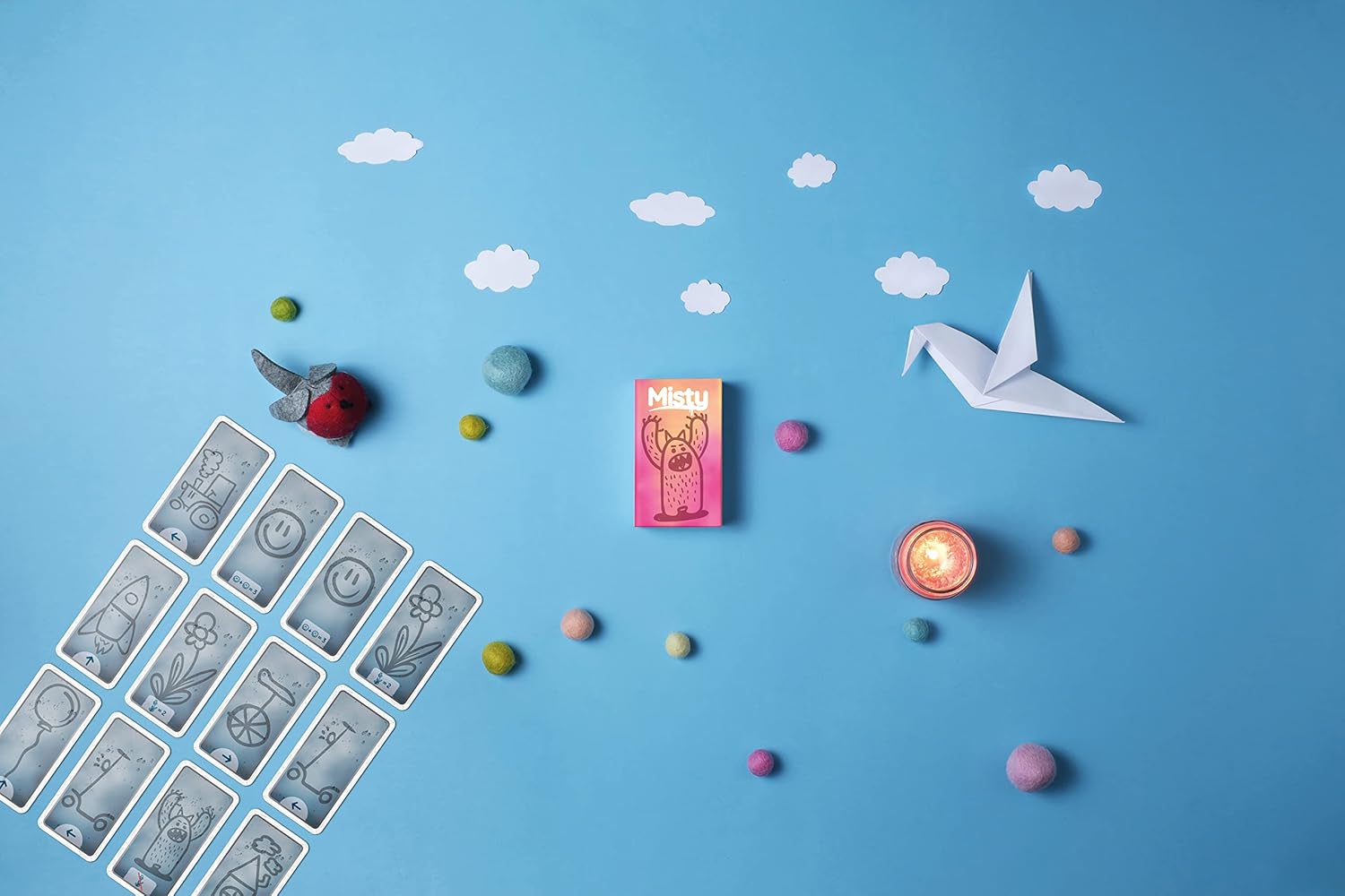 Helvetiq | Misty | Card Game | Ages 6+ | 2-4 Players | 20 Minutes Playing Time