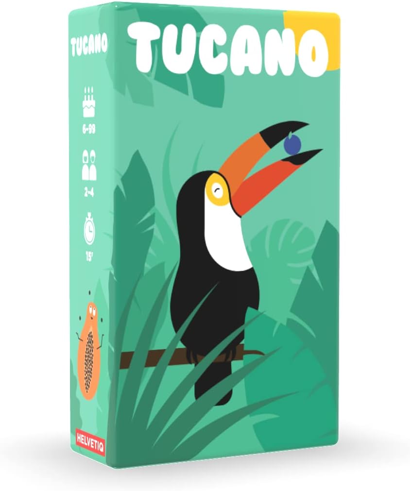 Tucano Card Game | Colorful Set Collection Strategy Game | Fun Family Game for Kids and Adults | Ages 6+ | 2-4 Players | Average Playtime 15 Minutes | Made by Helvetiq
