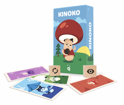 Helvetiq Verlag Kinoko | Board Game | Ages 7+ | 2-4 Players | 20 Minutes Playing Time, Multicolor (CSGKINOKO)