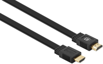 Hdmi Cable Ethern 1M 4K/60Hz -Flat Male/Male Black Poly