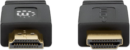 Hdmi Cable Ethern 1M 4K/60Hz -Flat Male/Male Black Poly